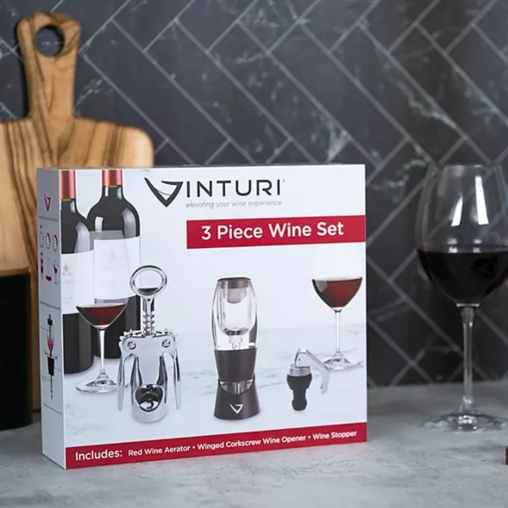 Vinturi 3 Piece Deluxe Wine Bundle - New In Box